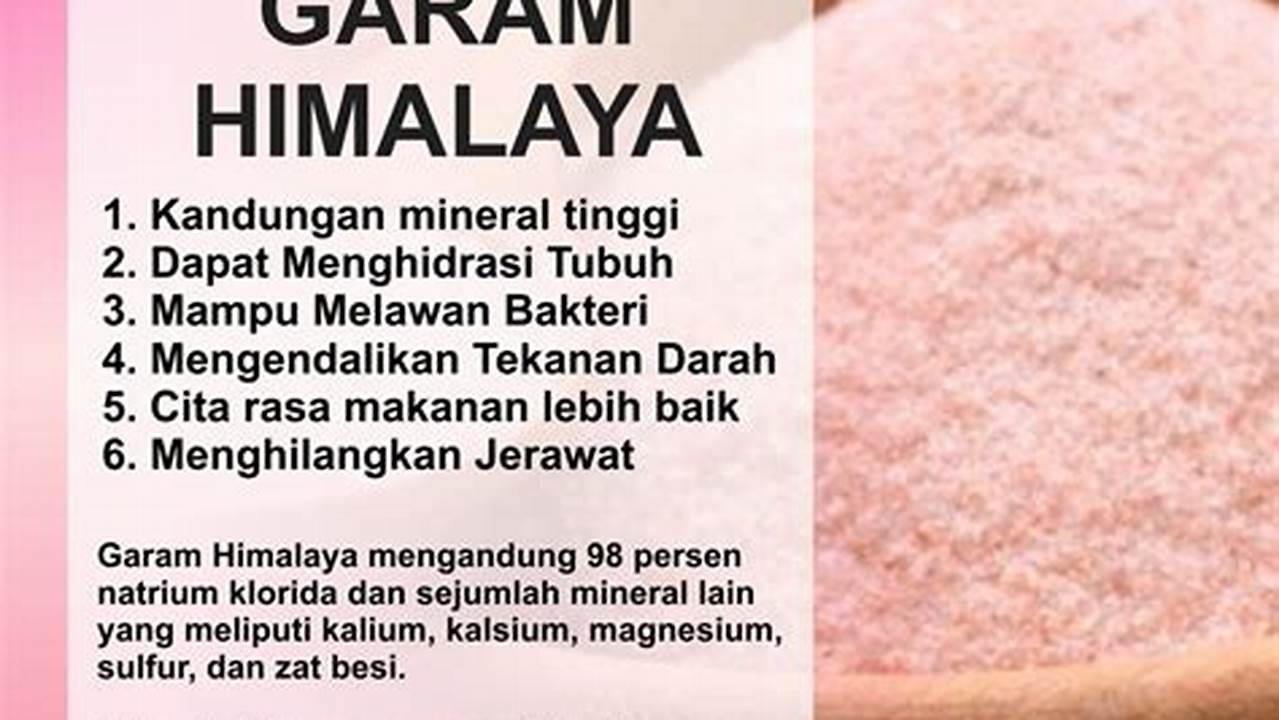 Terungkap 9 Manfaat Garam Himalaya yang Tersembunyi!