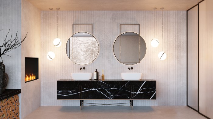 Nordic interior design stunning bathroom geometric