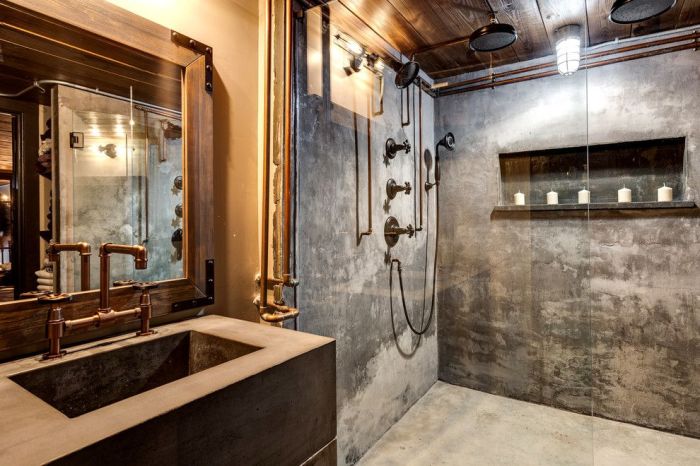 Industrial style bathroom ideas accessories bathrooms brick design tiles wall copy plus them can barcelona cosy source